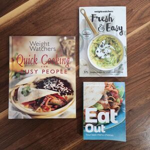 Weight Watchers WW Cookbook Lot of 3 Eat Out Guide Quick Simple Healthy Recipes